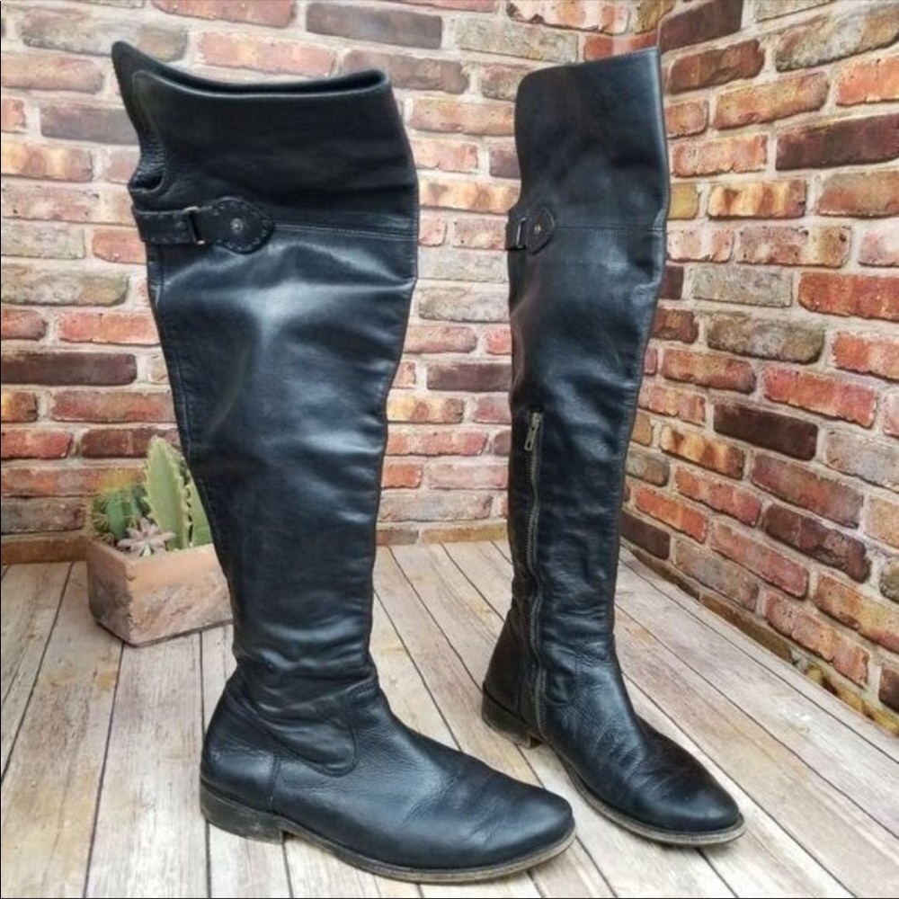 COPY - Frye Leather Shirley over the knee boot.